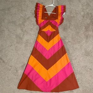 New Love the Label midi dress, size Small, adjustable straps